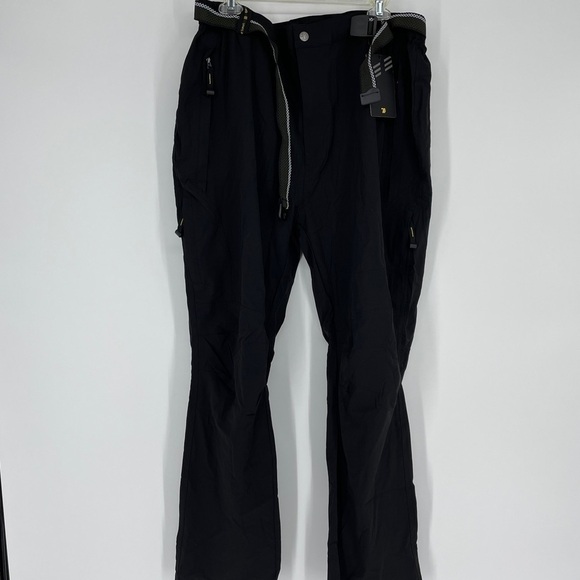 TBMPOY Outdoor Quick-Dry Lightweight Waterproof Hiking Mountain Pants with Belt - Picture 5 of 9